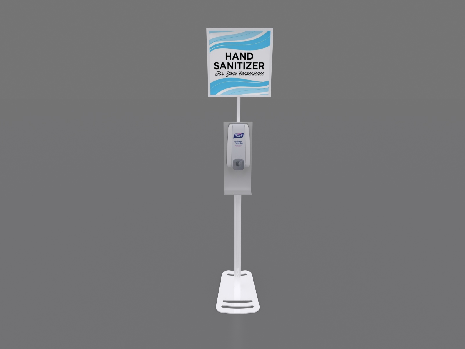 MOD-9002 Hand Sanitizer Stand with Graphic Option -- Image 2